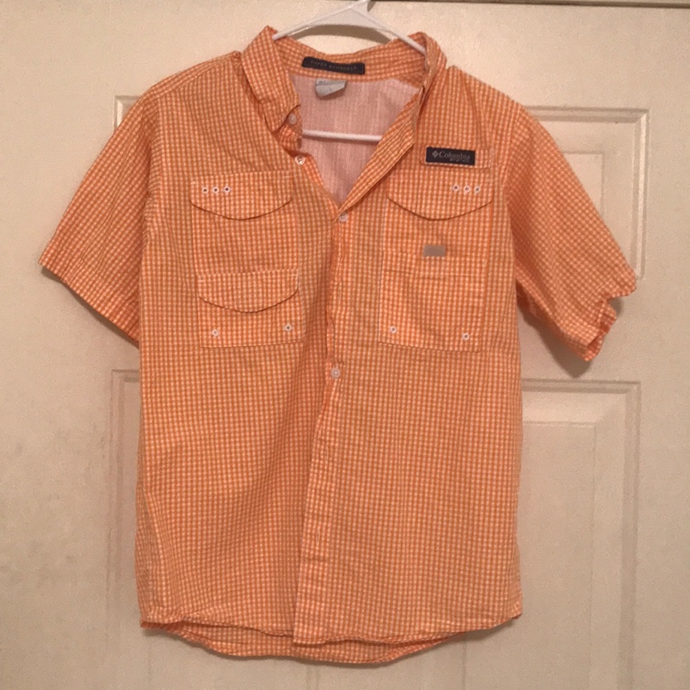 Columbia pfg vented short sleeve button up
